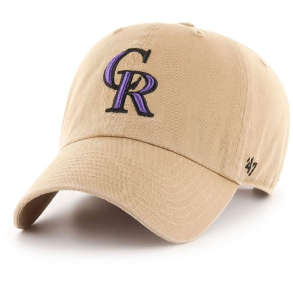 47 COLORADO ROCKIES CLEAN UP ADJUSTABLE HAT - KHAKI